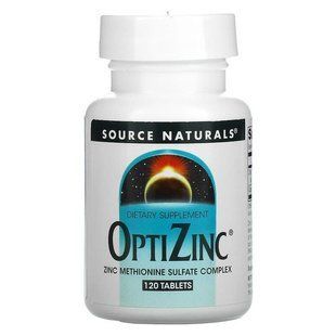 Оптицинк, OptiZinc, Source Naturals, 120 таблеток SNS-00848 фото