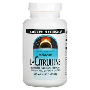 L-цитрулін, L-Citrulline, Source Naturals, 500 мг, 120 капсул SNS-02005 фото