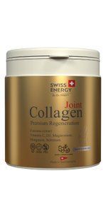 Колаген, комплекс преміум-класу (II тип), JOINT COLLAGEN, Swiss Energy, для гнучкості суглобів, міцності зв'язок та сухожиль, зі смаком меду та лимону, 240 г SWE-96219 фото