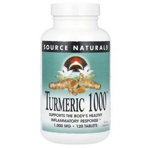 Куркума, Turmeric 1000, Source Naturals, 1000 мг, 120 таблеток SNS-02371 фото
