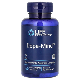 Дофамін: формула для мозку, Dopa-Mind, Life Extension, 60 вегетаріанських таблеток LEX-20066 фото