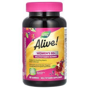 Мультивітаміни для жінок після 50, Women's 50+ Gummy Vitamins, Nature's Way, суміш ягід, 60 жувальних цукерок NWY-15904 фото