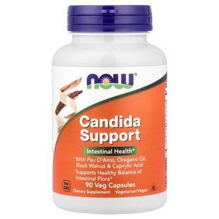 Протикандидний засіб, Candida Support, Now Foods, 90 вегетаріанських капсул NOW-03308 фото