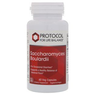 Сахароміцети буларді, Saccharomyces Boulardii, Protocol for Life Balance, 60 вегетаріанських капсул PRT-12933 фото
