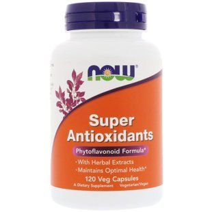 Антиоксиданти супер, Antioxidants, Now Foods, 120 вегетаріанських капсул NOW-03322 фото
