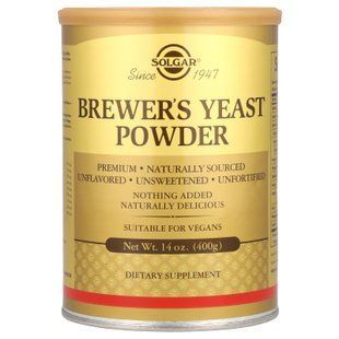 Пивні дріжджі, Brewer's Yeast, Solgar, порошок, 400 гр. SOL-00380 фото