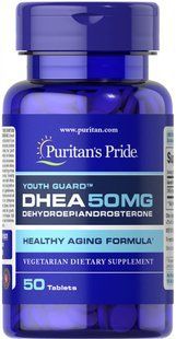 ДГЕА, Дегідроепіандростерон, DHEA, Puritan's Pride, 50 мг, 50 таблеток PTP-15031 фото