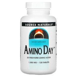 Аміно день, Amino Day, Source Naturals, 1000 мг, 120 таблеток SNS-00184 фото