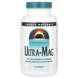 Магній (ультра), Ultra-Mag, Source Naturals, 120 таблеток SNS-00803 фото