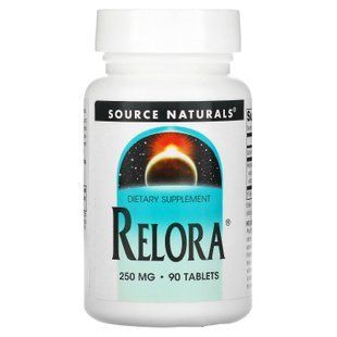 Зниження рівня кортизолу, Relora, Source Naturals, 250 мг, 90 таблеток SNS-01569 фото