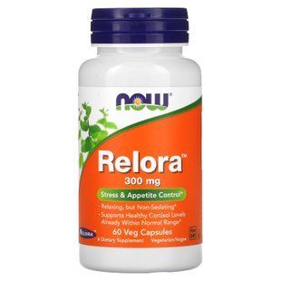 Зниження кортизолу, релора, Relora, Now Foods, 300 мг, 60 вегетаріанських капсул NOW-03342 фото
