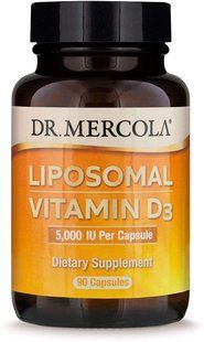 Вітамін D3 ліпосомальний, Liposomal Vitamin D3, Dr. Mercola, 5000 МО, 90 капсул MCL-03200 фото