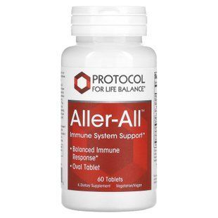 Підтримка імунітету та дихальної функції, Aller-All, Immune System Support, Protocol for Life Balance, 60 таблеток PRT-13282 фото