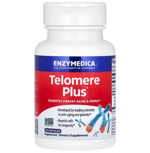 Захист теломер, Telomere Plus, Enzymedica, 30 капсул ENZ-15010 фото