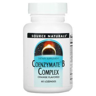 Вітамін В (комплекс), Coenzymate B Complex, Source Naturals, апельсин, сублінгвальний, 60 льодяників SNS-00275 фото