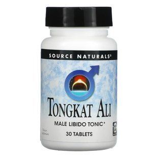 Тонгкат Алі, Tongkat Ali, Source Naturals, тонік для чоловічого лібідо, 80 мг, 30 таблеток SNS-01673 фото