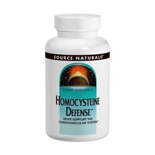 Підтримка серця, Homocysteine Defense, Source Naturals, 120 таб. SNS-01039 фото