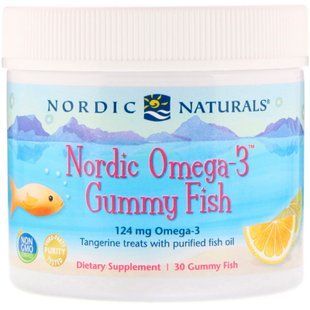 Риб'ячий жир для дітей (мандарин), Omega-3 Gummy Fish, Nordic Naturals, 30 желе NOR-30140 фото