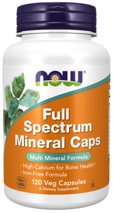 Мультимінерали, Full Spectrum Mineral Caps, Now Foods, 120 вегетаріанських капсул NOW-01544 фото