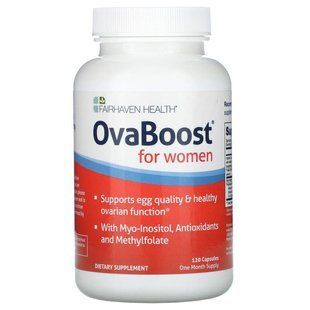 Здоров'я яйцеклітин для жінок, OvaBoost, Fairhaven Health, 120 кап. FHH-00085 фото