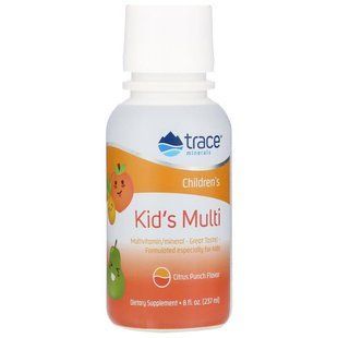 Вітамінно-мінеральний комплекс для дітей (цитрусовий пунш), Kid's Multi, Trace Minerals Research, 237 мл TMR-00081 фото