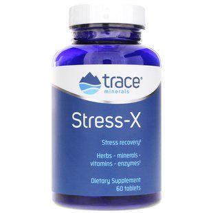 Стрес-X, захист від стресу, Stress-X, Trace Minerals Research, 60 таблеток TMR-00098 фото