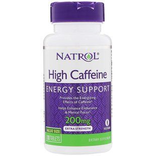 Кофеїн, Caffeine, Natrol, 200 мг, 100 таблеток NTL-04794 фото