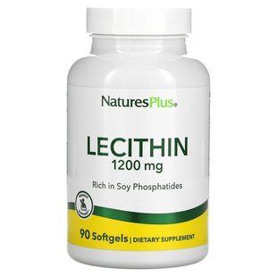 Лецитин, Lecithin, Nature's Plus, 1200 мг, 90 капсул NAP-04160 фото