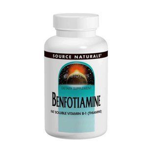 Бенфотіамін, Benfotiamine, Source Naturals, 150 мг, 30 таблеток SNS-01905 фото